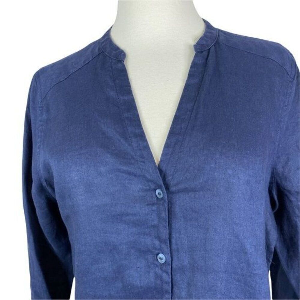 Vince Camuto Linen Blouse New With Tags Size Small - Picture 2 of 7